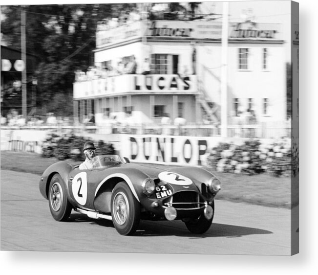 People Acrylic Print featuring the photograph Tony Brooks In Aston Martin Db3s by Heritage Images