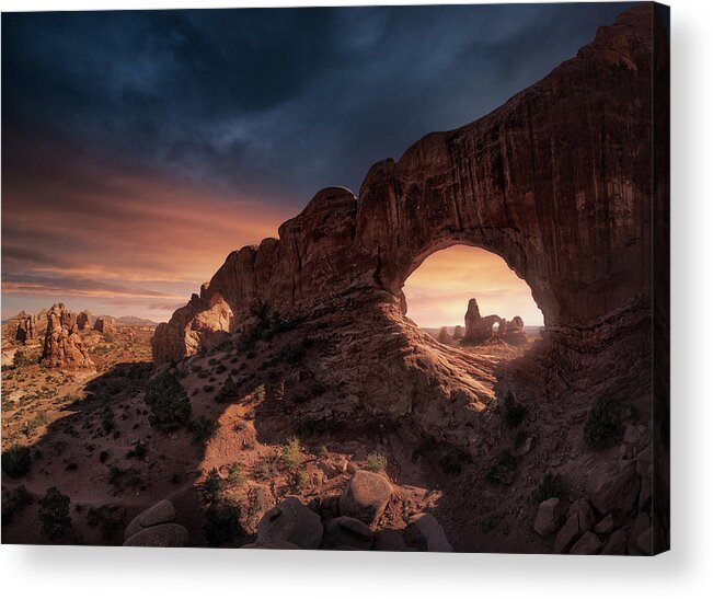 Arches Acrylic Print featuring the photograph Windows by Carlos F. Turienzo
