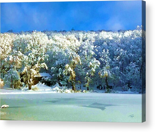 Winter Acrylic Print featuring the photograph Winter Rainbow by Tom Johnson