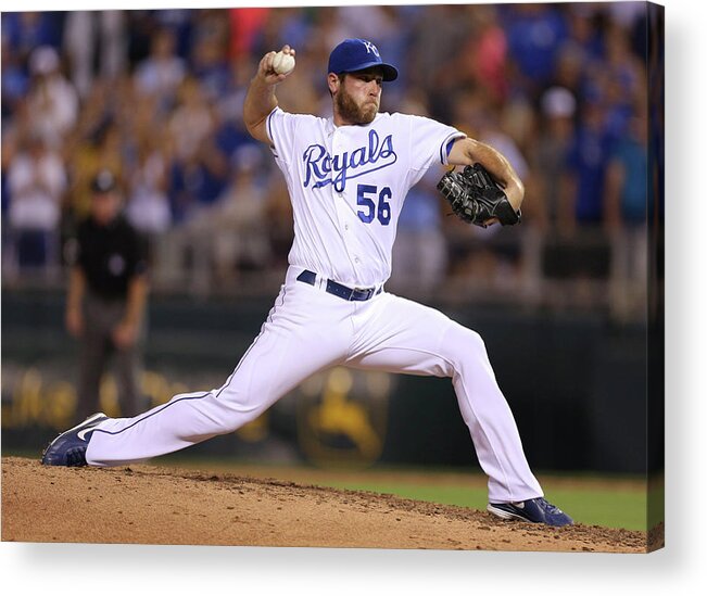 Ninth Inning Acrylic Print featuring the photograph Greg Holland by Ed Zurga