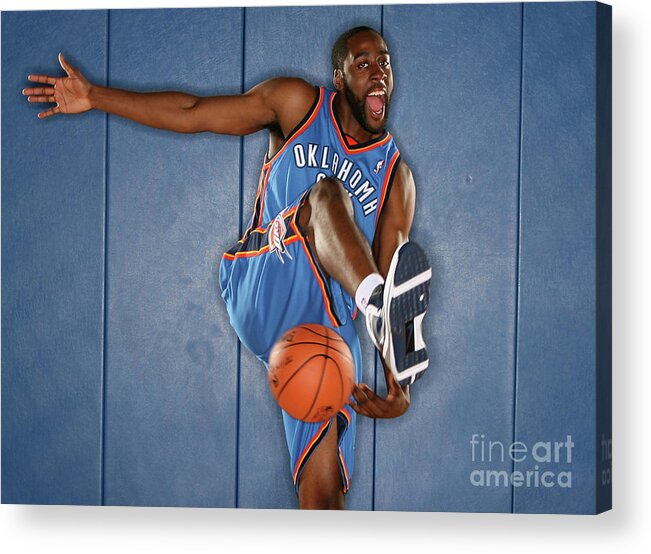 Nba Pro Basketball Acrylic Print featuring the photograph James Harden by Nathaniel S. Butler