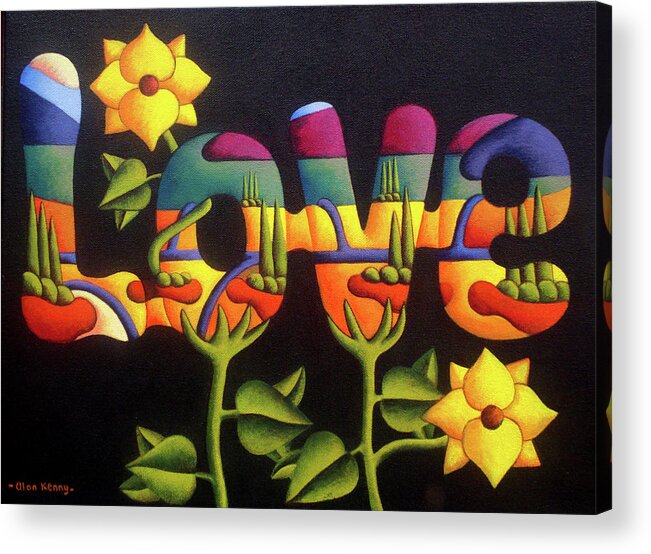 Love Acrylic Print featuring the painting Love by Alan Kenny