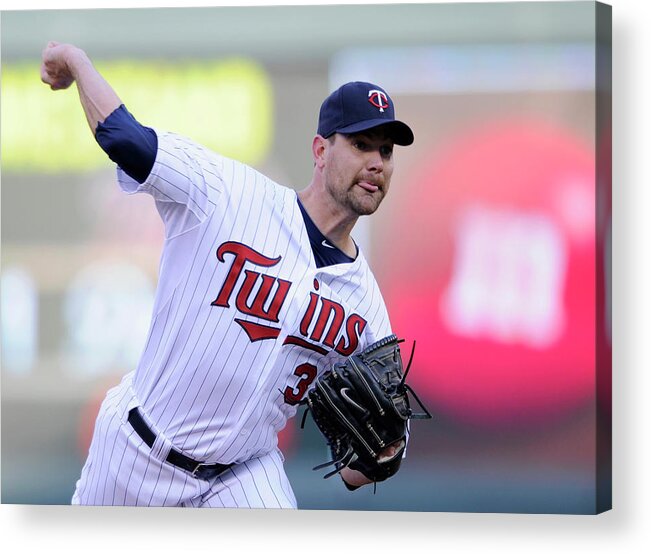 Game Two Acrylic Print featuring the photograph Mike Pelfrey #1 by Hannah Foslien