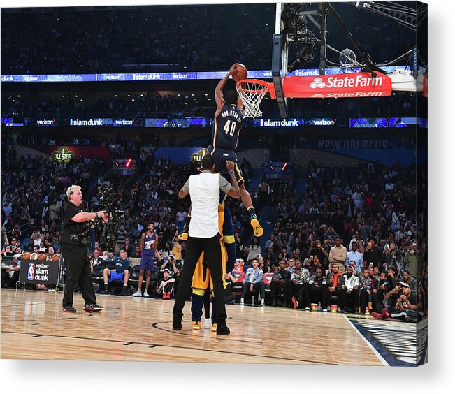 Event Acrylic Print featuring the photograph Paul George and Glenn Robinson by Jesse D. Garrabrant
