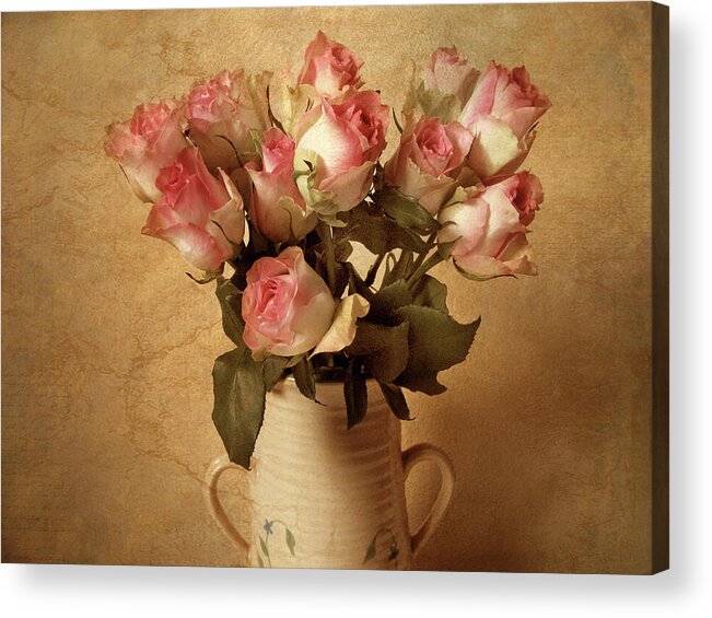 Roses Acrylic Print featuring the photograph Soft Spoken #1 by Jessica Jenney