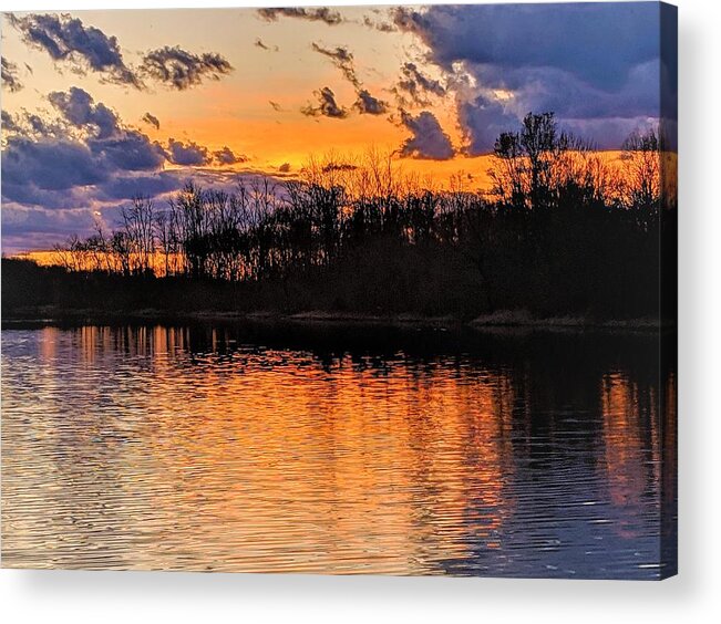  Acrylic Print featuring the photograph Tinkers Creek Park Sunset #1 by Brad Nellis