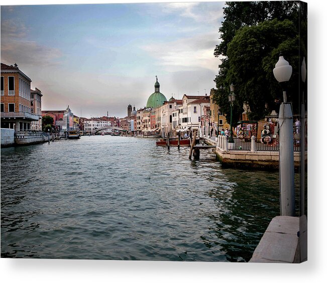 Venice Italy Acrylic Print featuring the photograph Venice 1 #1 by Rebecca Cozart