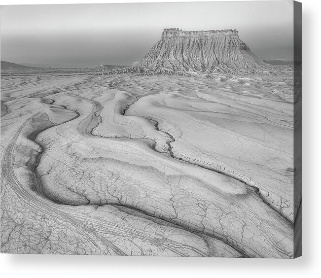Factory Butte Acrylic Print featuring the photograph Factory Butte Utah by Susan Candelario