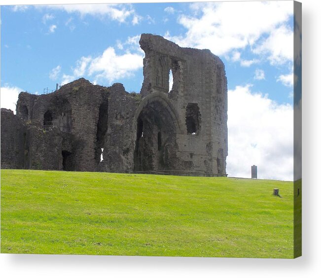 Castles Acrylic Print featuring the photograph Denbigh castle #3 by Christopher Rowlands