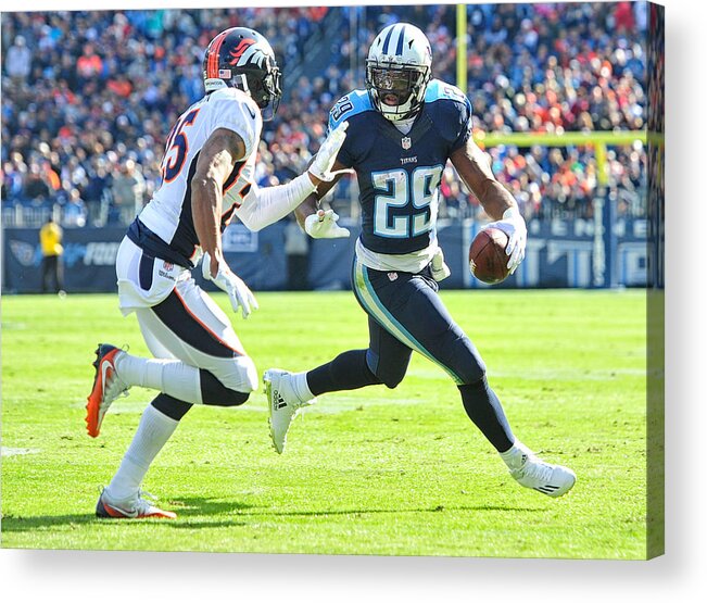 People Acrylic Print featuring the photograph Denver Broncos v Tennessee Titans #4 by Frederick Breedon