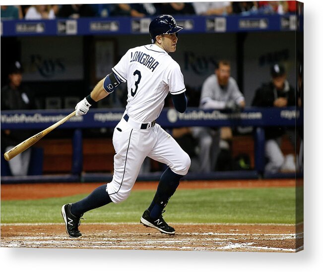 People Acrylic Print featuring the photograph Evan Longoria by Brian Blanco