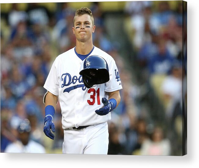 People Acrylic Print featuring the photograph Joc Pederson by Stephen Dunn