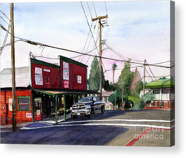 Placer Arts Acrylic Print featuring the painting #532 Newcastle Wires #532 by William Lum