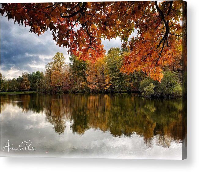 Fall Acrylic Print featuring the photograph A Season of Reflection by Andrea Platt