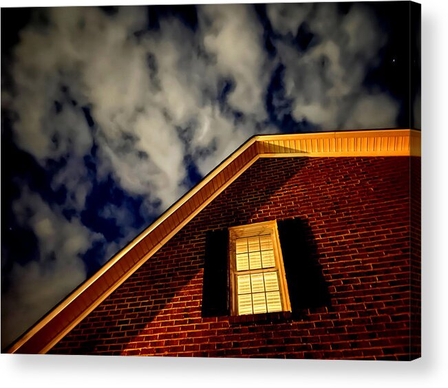 House Acrylic Print featuring the photograph A Strange Thursday Night at Home by Lee Darnell