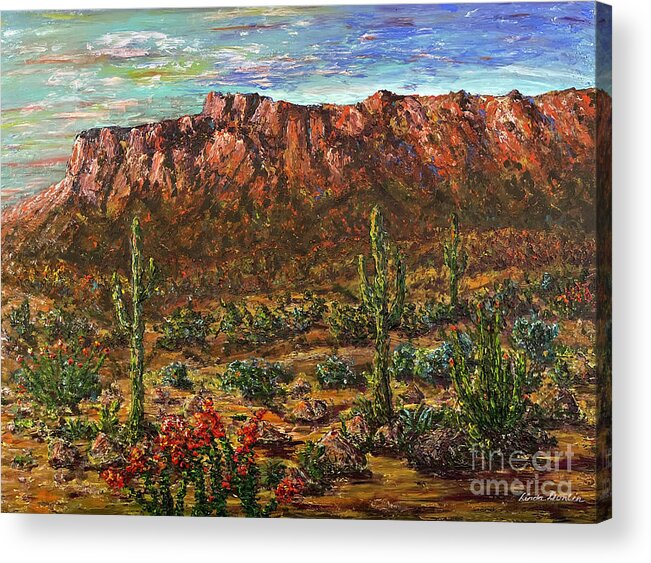 Arizona Acrylic Print featuring the painting Arizona Dreaming by Linda Donlin