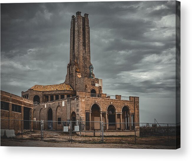 Nj Shore Photography Acrylic Print featuring the photograph Asbury Park Steam Power Plant by Steve Stanger