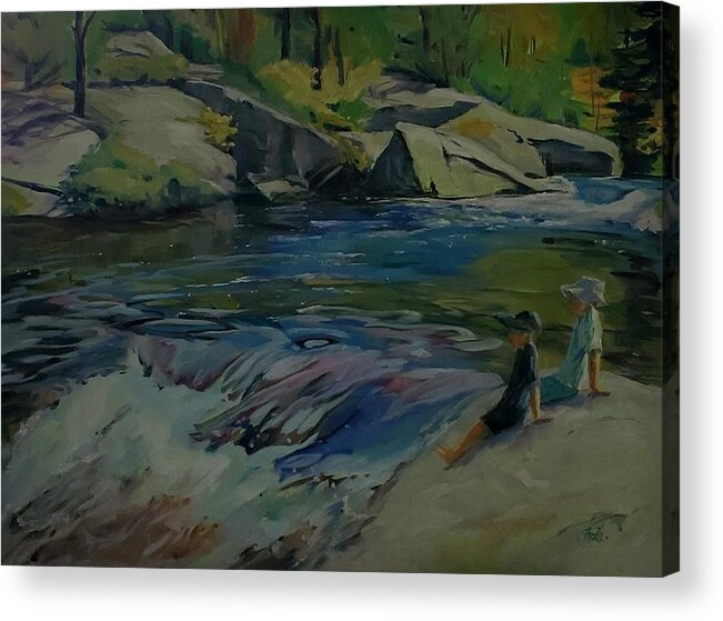 Algonquin Park Acrylic Print featuring the painting Barron Canyon by Sheila Romard