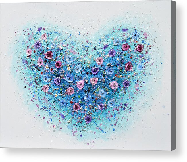 Heart Acrylic Print featuring the painting Big Heart by Amanda Dagg