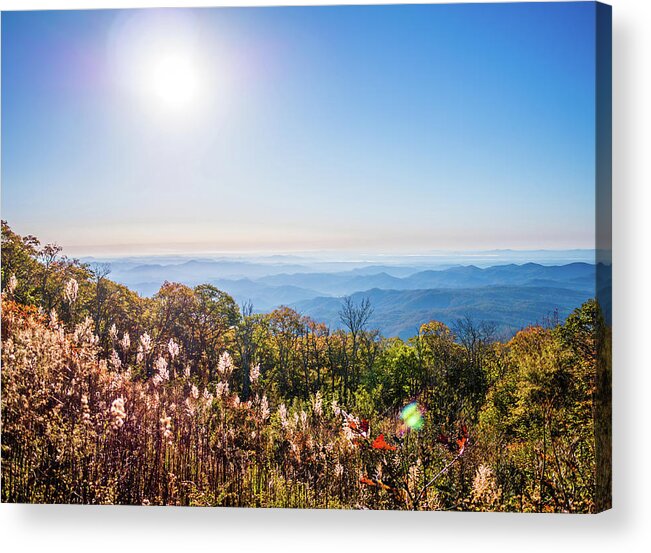 Landscape Acrylic Print featuring the photograph Blue Mountains Vista by Rachel Morrison