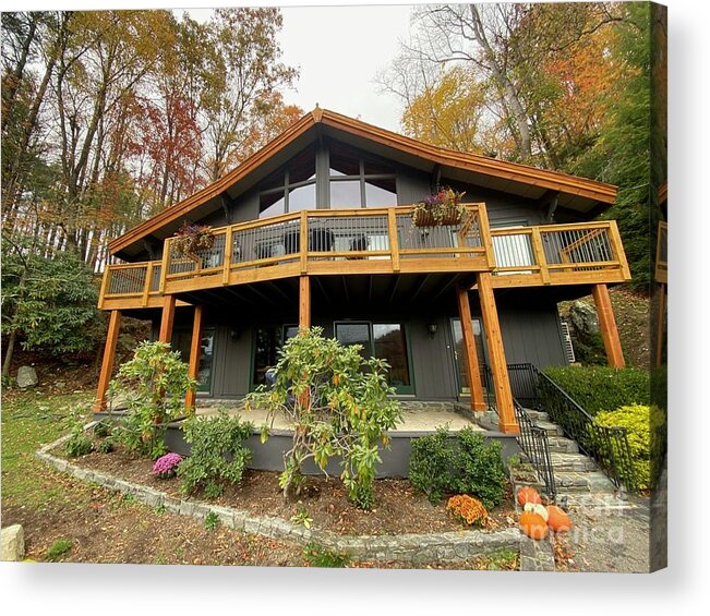 House Acrylic Print featuring the photograph Bluestone Chalet Boone, North Carolina by Catherine Ludwig Donleycott