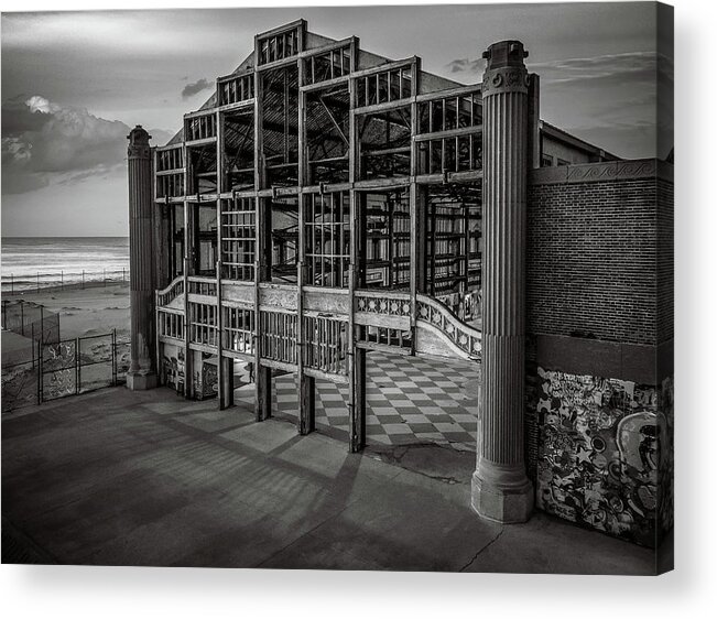 Nj Shore Photography Acrylic Print featuring the photograph Casino building - Asbury Park by Steve Stanger