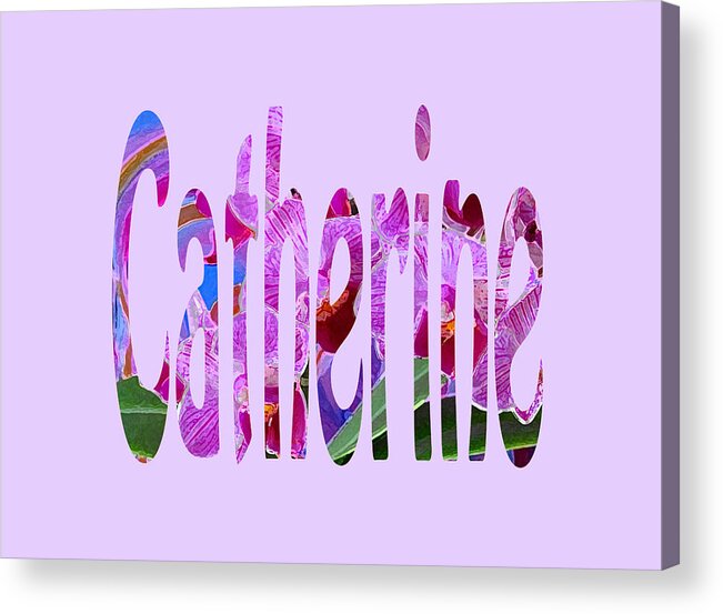 Catherine Acrylic Print featuring the mixed media Catherine by Corinne Carroll