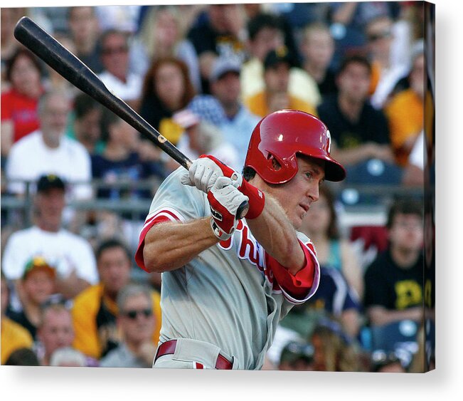 Professional Sport Acrylic Print featuring the photograph Chase Utley by Justin K. Aller