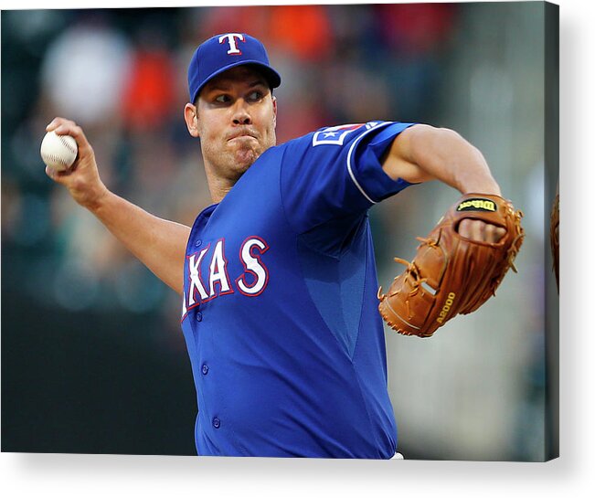 Second Inning Acrylic Print featuring the photograph Colby Lewis by Rich Schultz