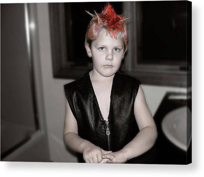 Boy Acrylic Print featuring the photograph Colyn Dude by Wayne King