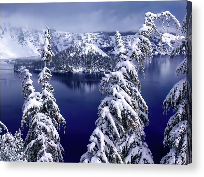 Oregon Acrylic Print featuring the photograph Crater Lake by Christopher Johnson