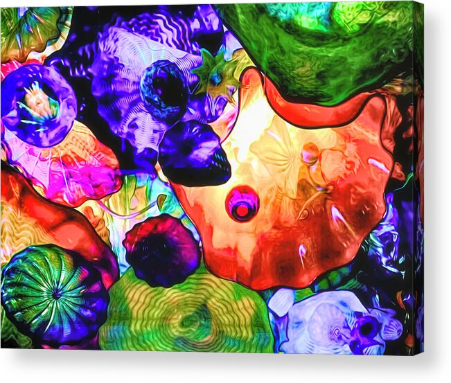 Floating Acrylic Print featuring the photograph Floating Glass Art by Susan Hope Finley