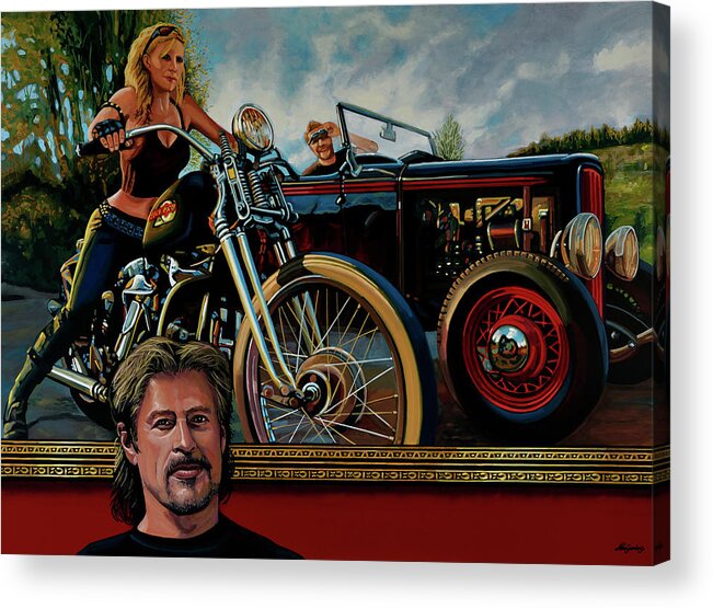 David Uhl Acrylic Print featuring the painting David Uhl Painting by Paul Meijering