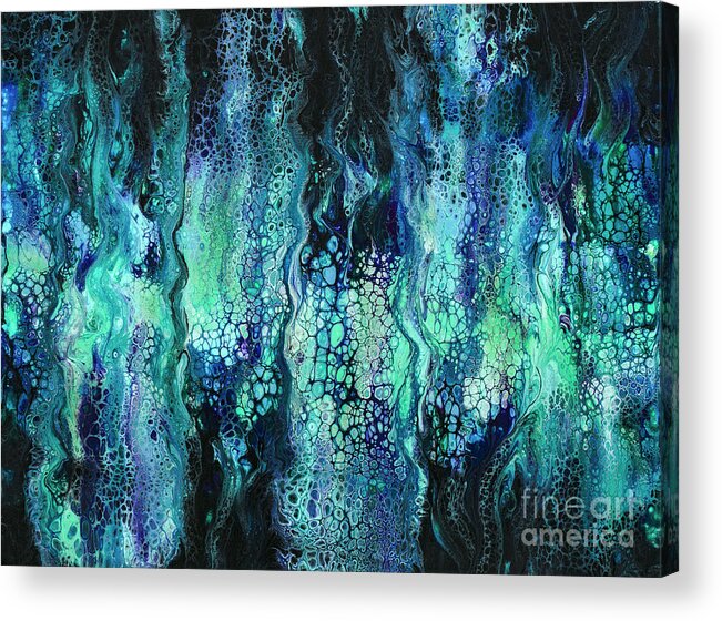 Sea Acrylic Print featuring the painting Deep Sea Dreams IV by Lucy Arnold