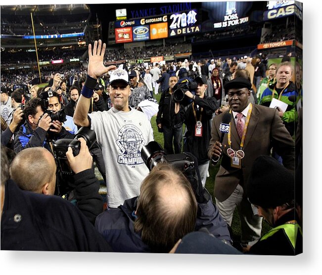 People Acrylic Print featuring the photograph Derek Jeter by Jed Jacobsohn