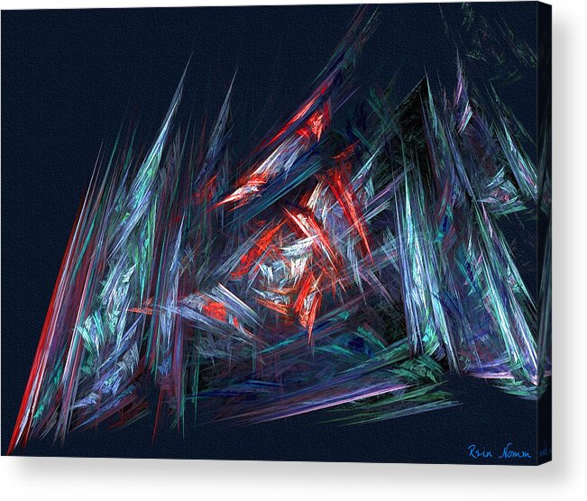  Acrylic Print featuring the digital art Dire Portent by Rein Nomm