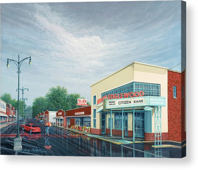 Landscape Acrylic Print featuring the painting Englewood District by George Lightfoot
