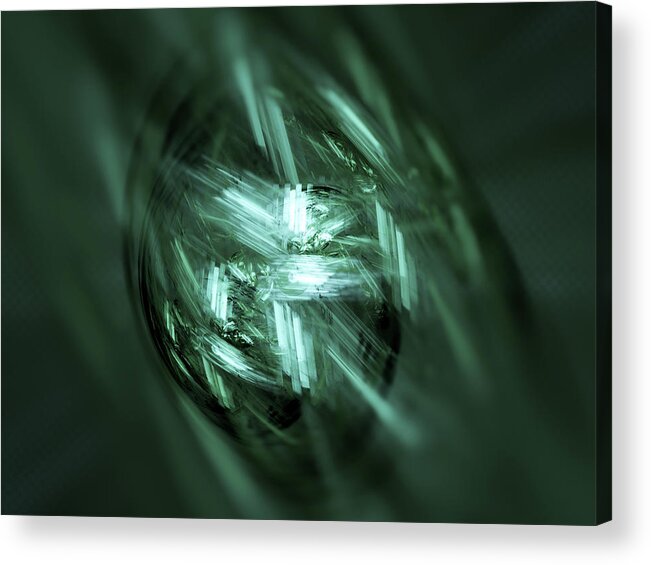  Acrylic Print featuring the digital art Evil Look by Jo Voss