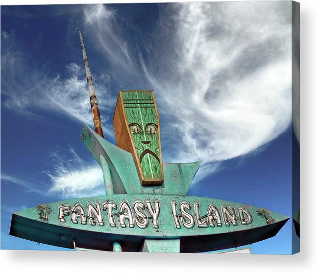 Tiki Acrylic Print featuring the photograph Fantasy Island by Matthew Bamberg