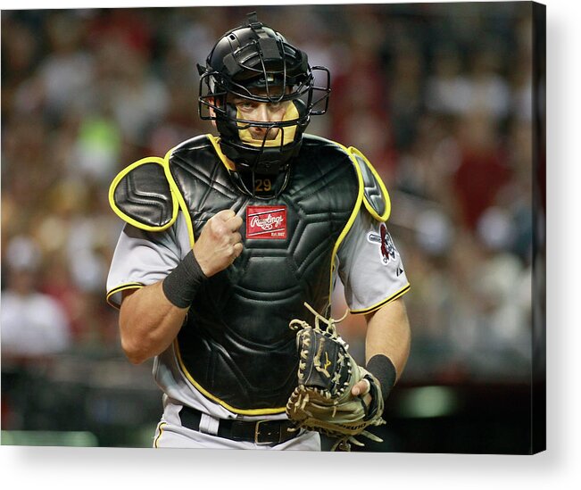 Baseball Catcher Acrylic Print featuring the photograph Francisco Cervelli by Ralph Freso