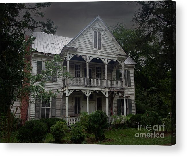 Haunted House Acrylic Print featuring the photograph Haunted House by L Bosco