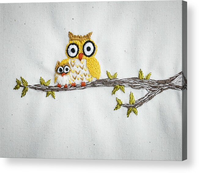 Owl Acrylic Print featuring the photograph How are Yoooo? by Carol Jorgensen