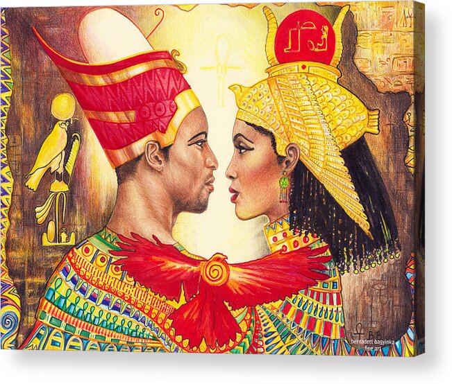 Isis and Osiris Acrylic Print by Bernadett Bagyinka - Fine Art America