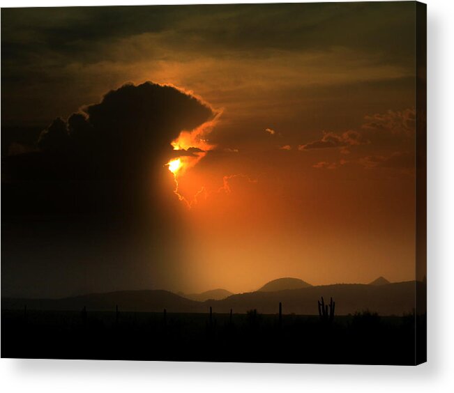 Westwing Acrylic Print featuring the photograph Janet's Haboob by Gene Taylor