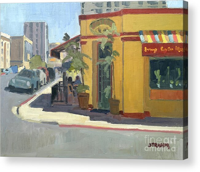 Jimmy Carter's Acrylic Print featuring the painting Jimmy Carter's, San Diego, California by Paul Strahm