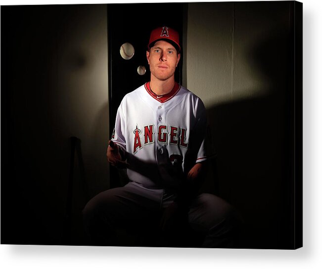 Media Day Acrylic Print featuring the photograph Josh Hamilton by Jamie Squire