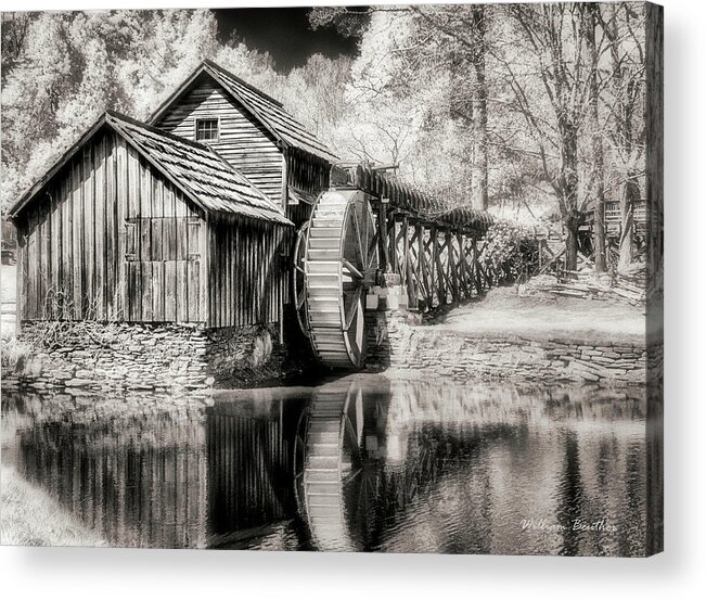 Landscape Acrylic Print featuring the photograph Mabry Mill by William Beuther