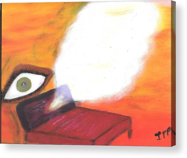 Meditation Acrylic Print featuring the painting Mind's Eye by Esoteric Gardens KN