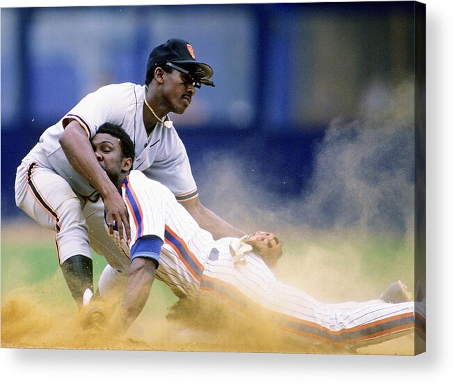 1980-1989 Acrylic Print featuring the photograph Mookie Wilson by Ronald C. Modra/sports Imagery