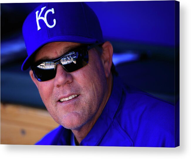 American League Baseball Acrylic Print featuring the photograph Ned Yost by Jamie Squire